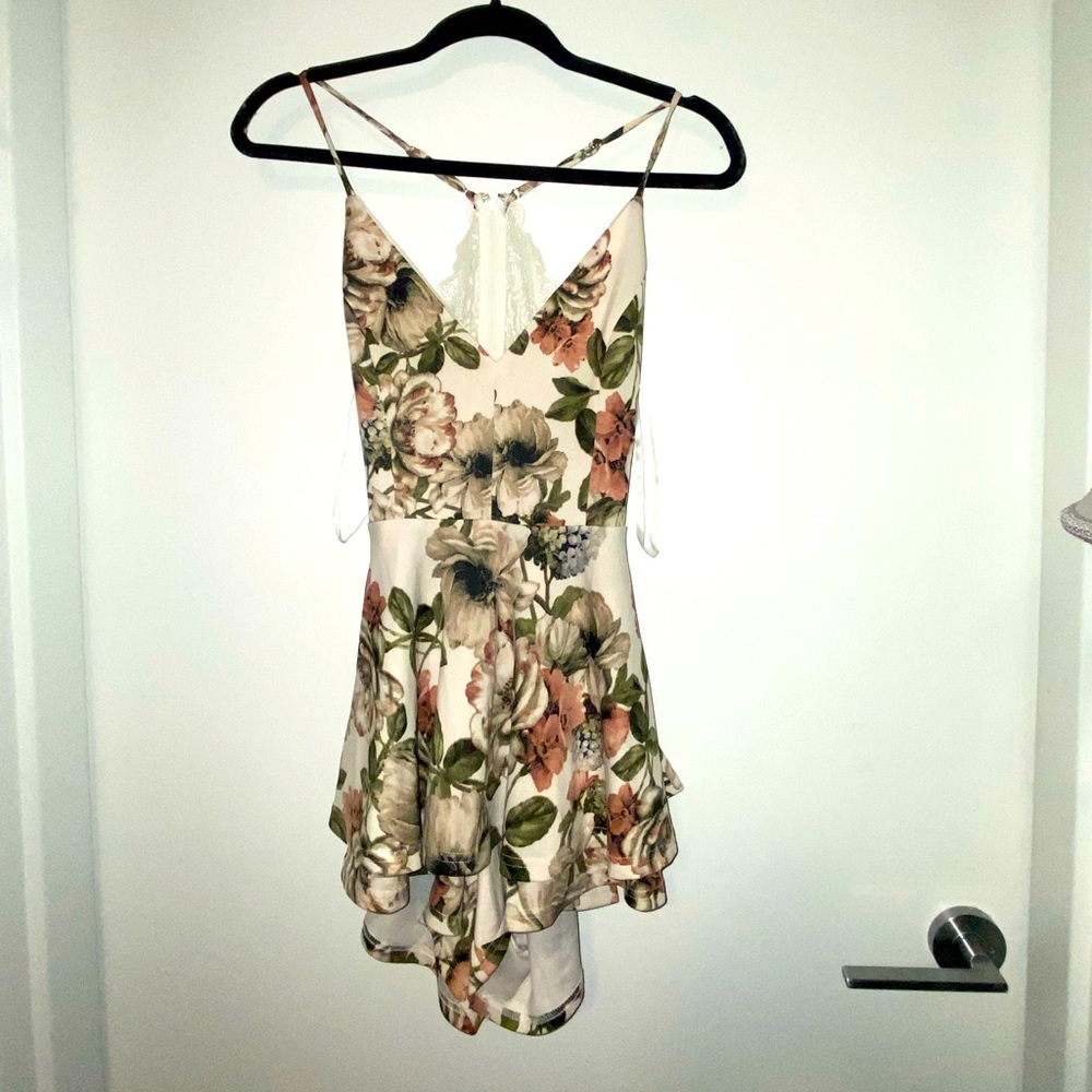 Floral printed romper